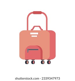 Women suitcase for travel vector cartoon illustration isolated on a white background.