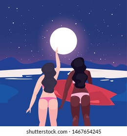 women summer time vacations design