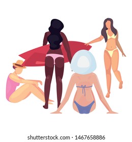 women summer time vacations design