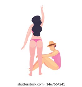 women summer time vacations design