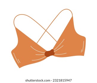 Women Swimsuit Bra Vector Illustration