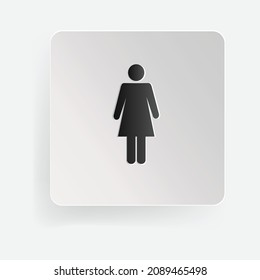 women symbol vector icon toilet flat used commonly