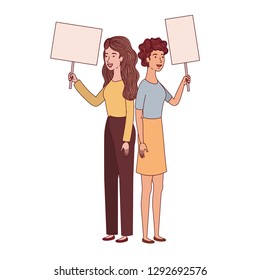 women with tag of wood avatar character