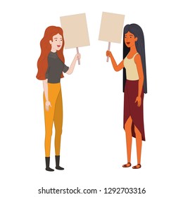 women with tag of wood avatar character