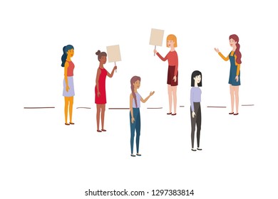 women with tag of wood avatar character