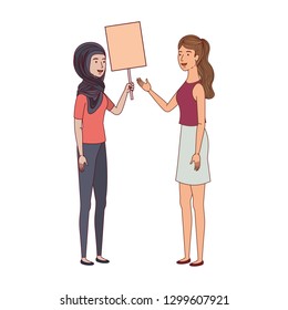 women with tag of wood avatar character