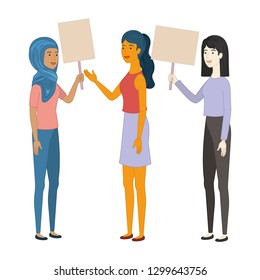 women with tag of wood avatar character