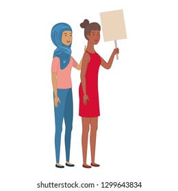women with tag of wood avatar character
