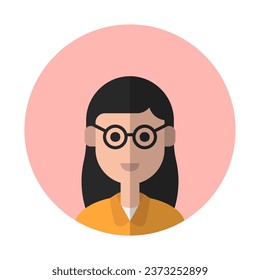 women teacher avatar vector ilustration