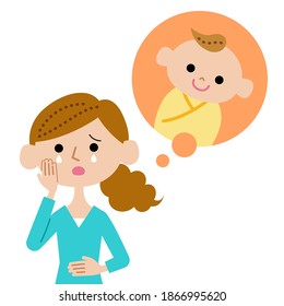 Women in tears due to infertility even though they want a baby