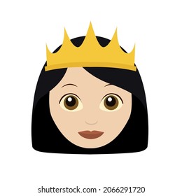 Women Tiara Crown Emoji Vector