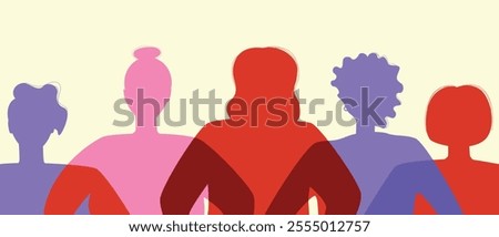 Similar – Image, Stock Photo Silhouette of unrecognizable person standing on shore