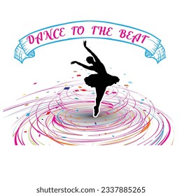 women t-shirt design, ballet dance t-shirt design.