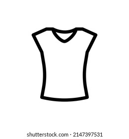 Women T-shirt isolated icon design template