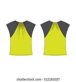 Women T-shirt Top Template