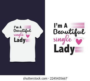 Women Typography T shirt Design with Vector