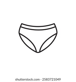 Women underwear icon. vector linear illustration for web and app..eps