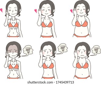 Women Of Various Body Types Who Go On A Diet