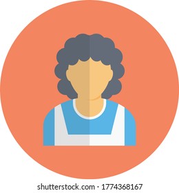 icono de color plano vectorial femenino 