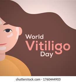 women with vitiligo for world vitiligo day banner