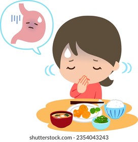 Women with a weak stomach and no appetite