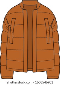 Women wear trendy puffed coat