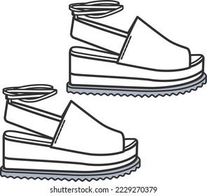 women wedge heels sandals, footwear