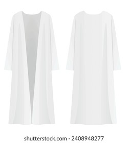 Women white jumper. vector illustration