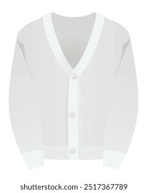 Women white jumper. vector illustration