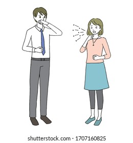 Women who cough and men who don't want to