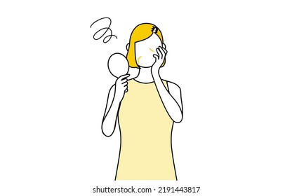 Women who are depressed when they look in the mirror at their AGA, thinning hair, or hair loss