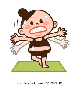 Women who do yoga