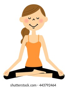 Women who do yoga