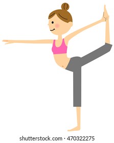 Women who do yoga