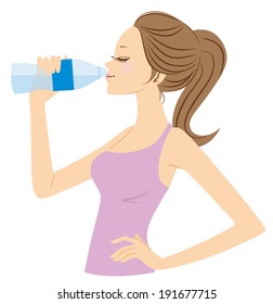 Women who drink water