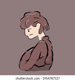 WOMEN WHO LOOK AWAY FROM THOUGHT A LOT OF THE PROBLEMS