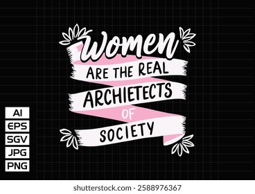 Women who seek to be equal with men lack ambition t shirt design, vector design