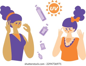 Women who work hard on skin care....skin trouble