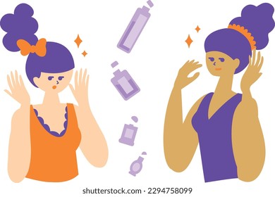 Women who work hard on skin care....skin trouble