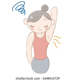 Women who are worried about body odor