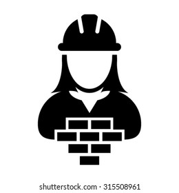 Women Worker Icon - Vector