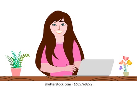 women working at home preventing from corona virus or covid-19