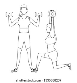 women working out