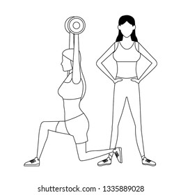 women working out