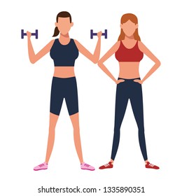 women working out