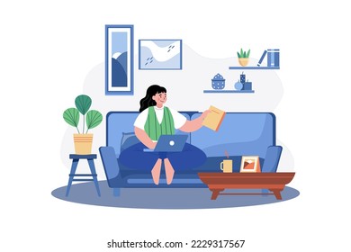 Women Working Remotely At Home