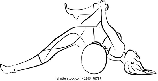 women in yoga pose