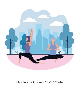 women yoga poses
