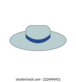 
women's accessories icon hat vector illustration