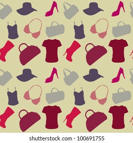 women's Accessories seamless pattern